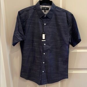 Men'sBeverly Hills Polo Club Navy Casual Button Down Shirt